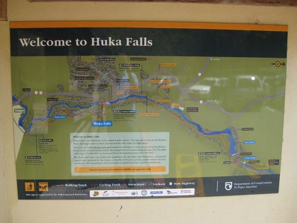 8 Huka Falls Park Sign